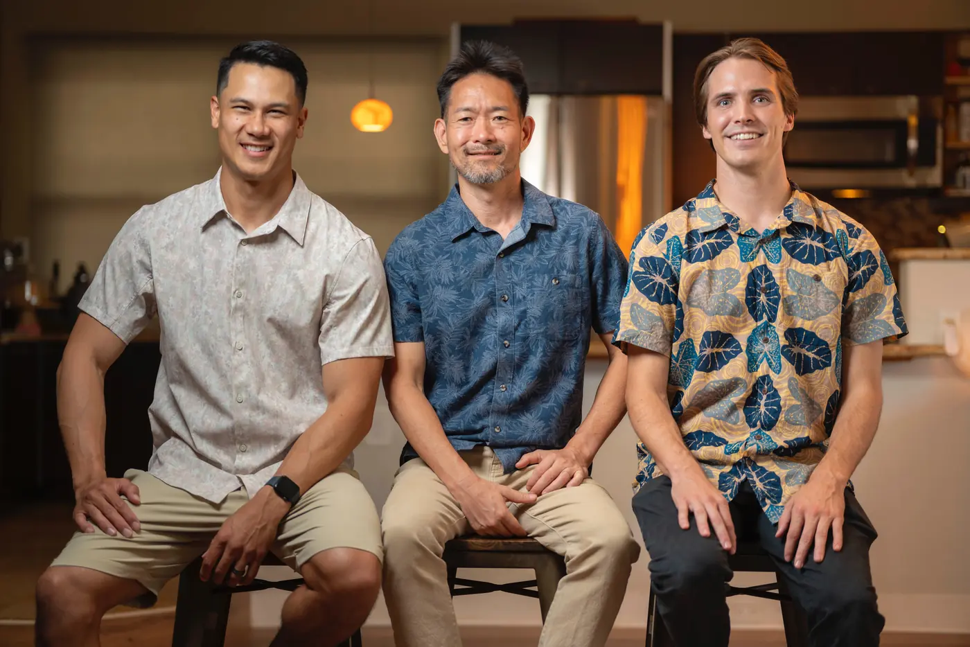 Kawika Lopez, Dave Kusumoto and Ben Eberhart, the Iterate founders, seated together